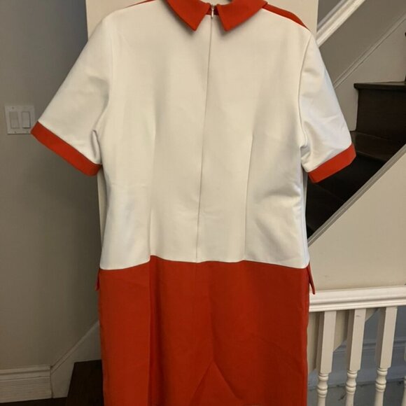 Marmelade Mod Orange and White Dress - Picture 6 of 7